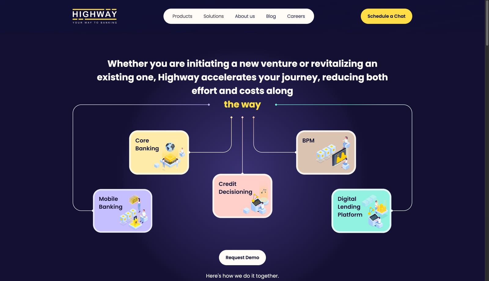 Highway company website homepage screenshot